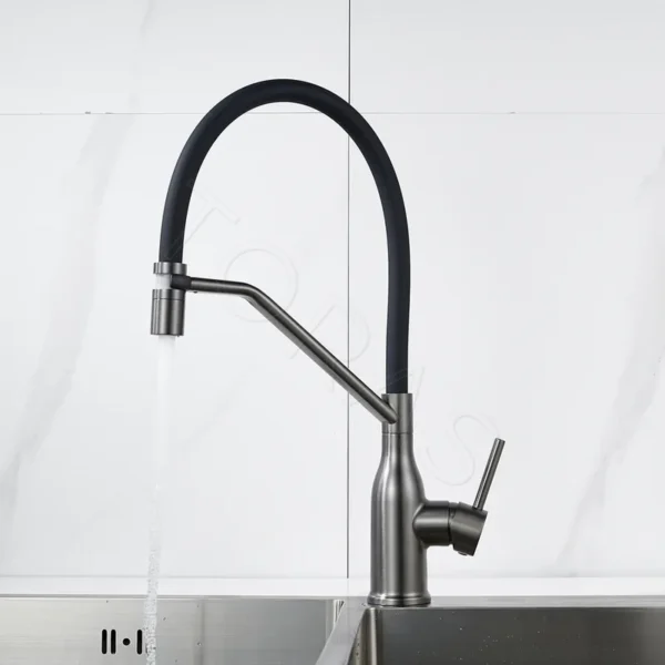 Смеситель для кухни с гибким изливом Shevanik S343T-3