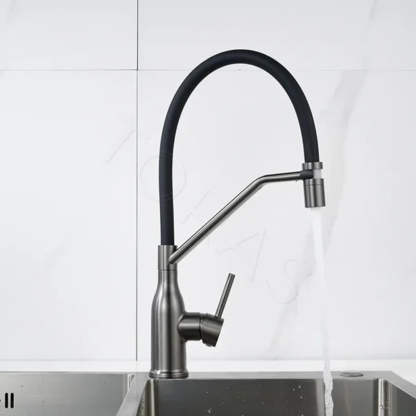 Смеситель для кухни с гибким изливом Shevanik S343T-3