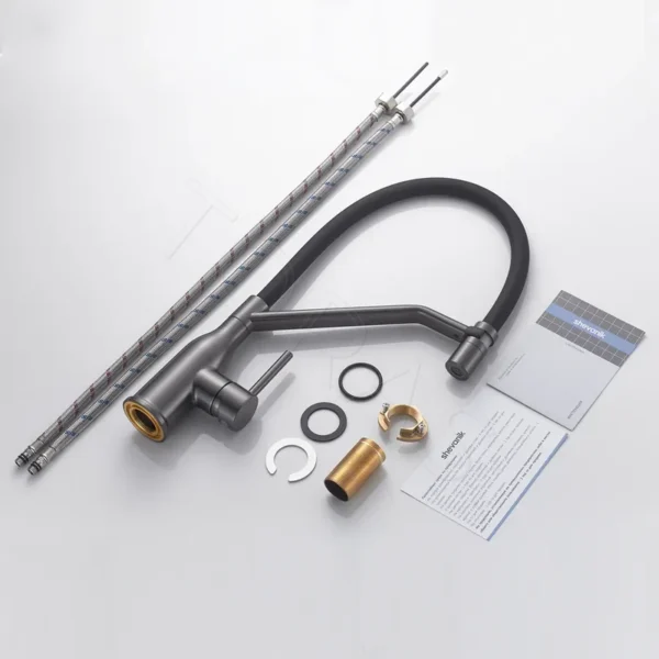 Смеситель для кухни с гибким изливом Shevanik S343T-3