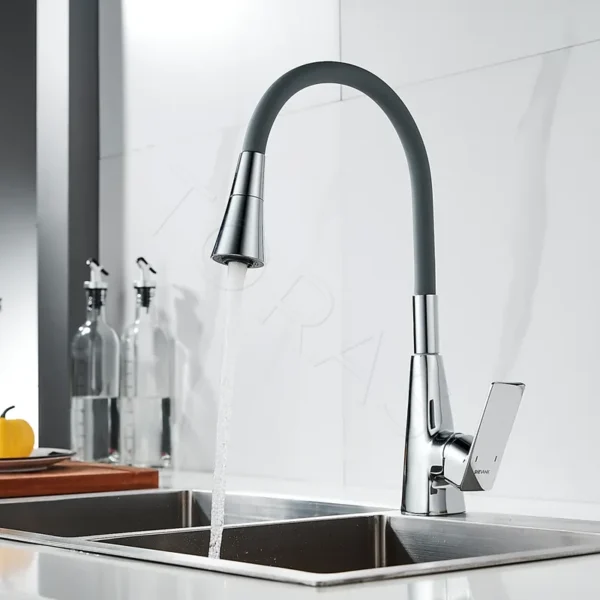 Смеситель для кухни с гибким изливом Shevanik S543-9