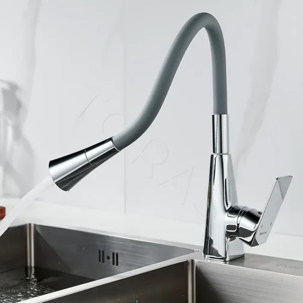 Смеситель для кухни с гибким изливом Shevanik S543-9