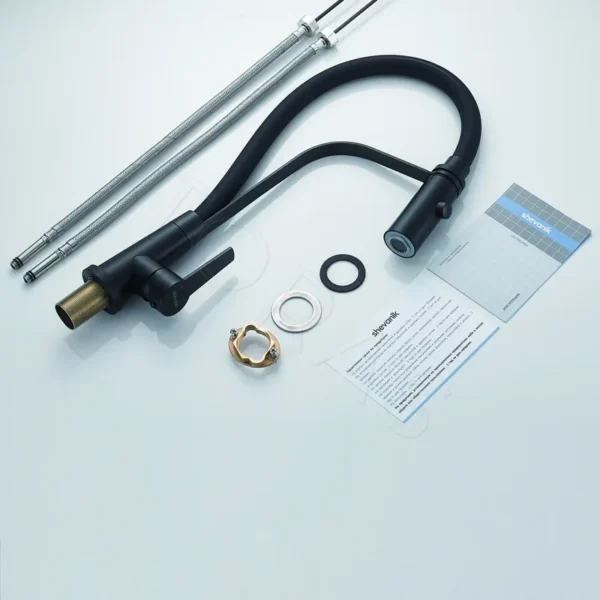 Смеситель для кухни с гибким изливом Shevanik S943H-3