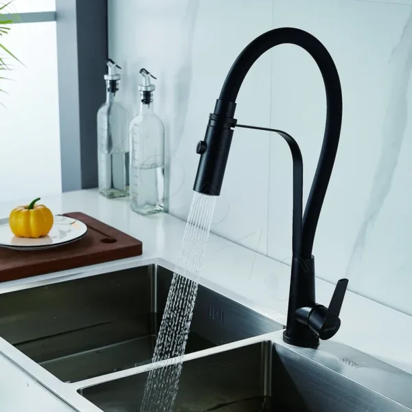 Смеситель для кухни с гибким изливом Shevanik S943H-3