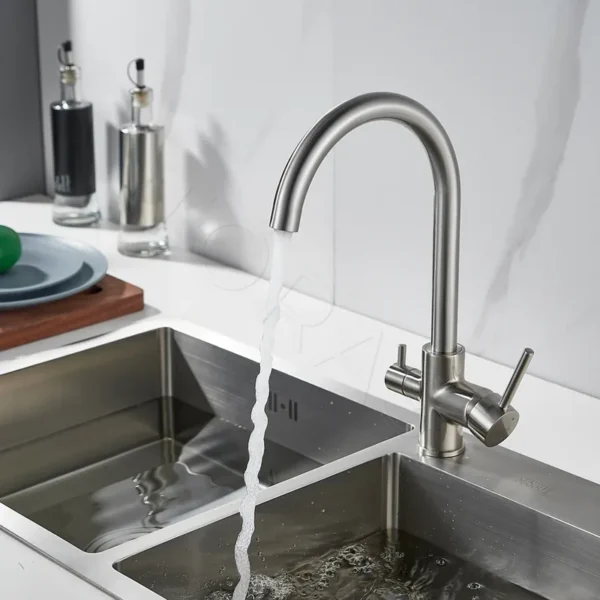 Смеситель для кухни с подключением к фильтру воды Shevanik S128L