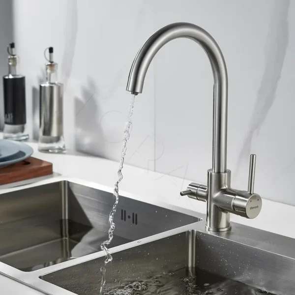 Смеситель для кухни с подключением к фильтру воды Shevanik S128L