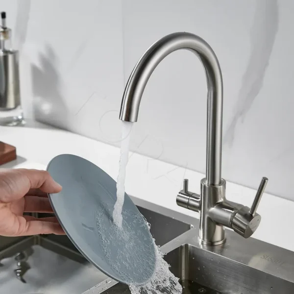 Смеситель для кухни с подключением к фильтру воды Shevanik S128L