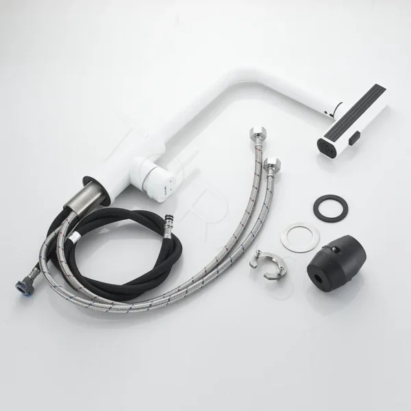 Смеситель для кухни с выдвижным изливом Shevanik S263C