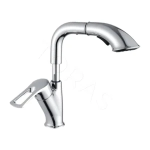 Смеситель для кухни с выдвижным изливом Shevanik S5121