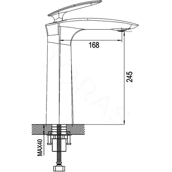 Смеситель для умывальника Rose R1111H