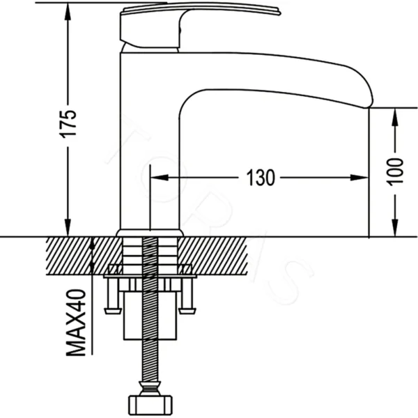 Смеситель для умывальника Rose R1201F