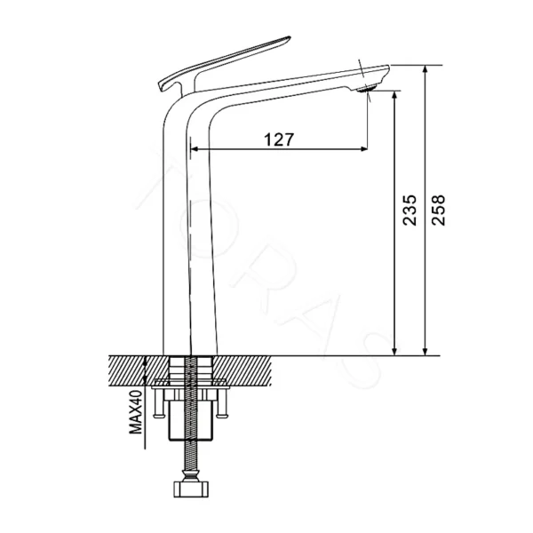 Смеситель для умывальника Rose R1311F