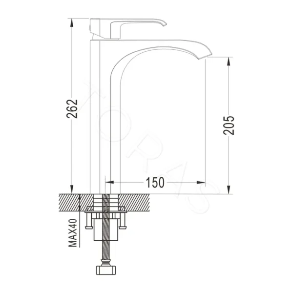 Смеситель для умывальника Rose R1711