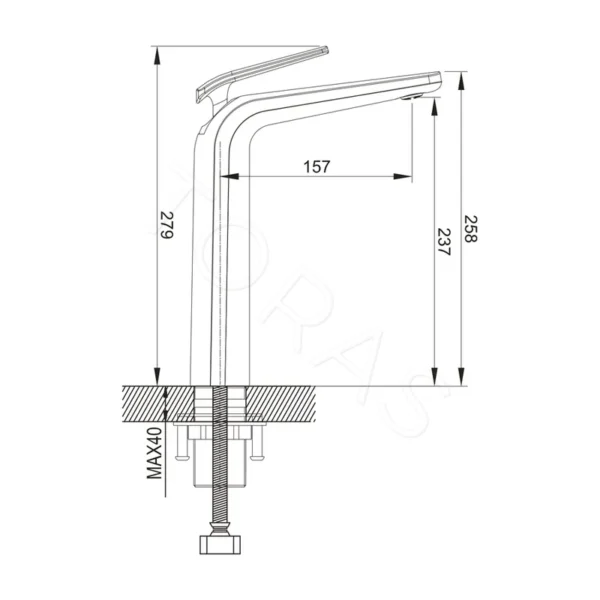 Смеситель для умывальника Rose R3911G