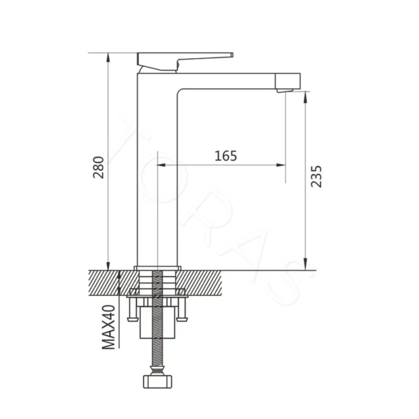 Смеситель для умывальника Shevanik S6811H