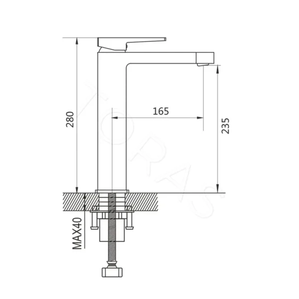 Смеситель для умывальника Shevanik S6811T