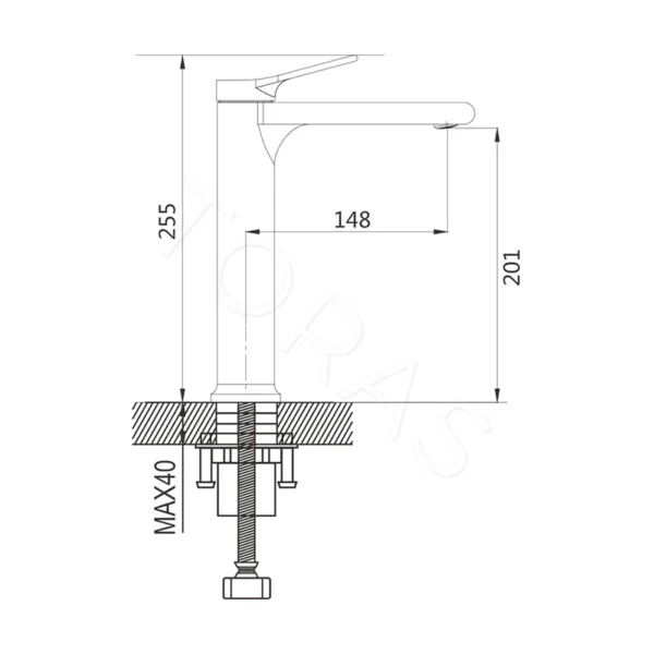 Смеситель для умывальника Shevanik S8311H