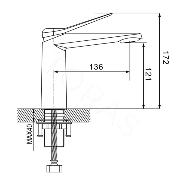 Смеситель для умывальника Shevanik S8401