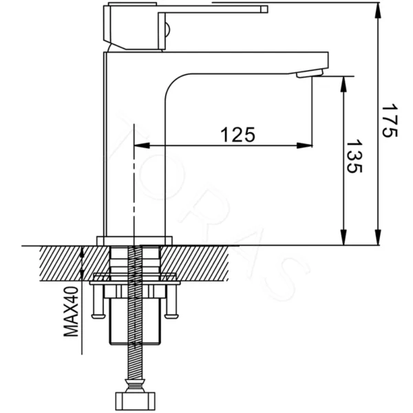 Смеситель для умывальника Shevanik S9701