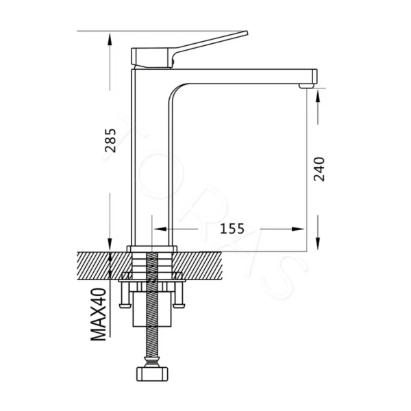 Смеситель для умывальника Shevanik S9911H