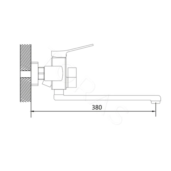 Смеситель-для-ванны-Shevanik-S9922T-1 Смеситель для ванны Shevanik S9922T