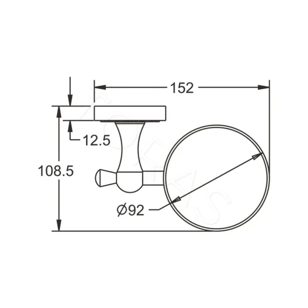 Стакан для ванной Rose RG1012Q