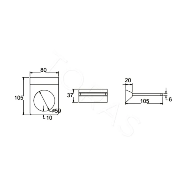 Стакан для ванной Rose RG1612