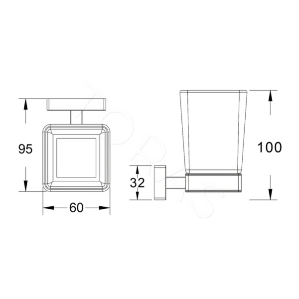 Стакан для ванной Shevanik SG5612C