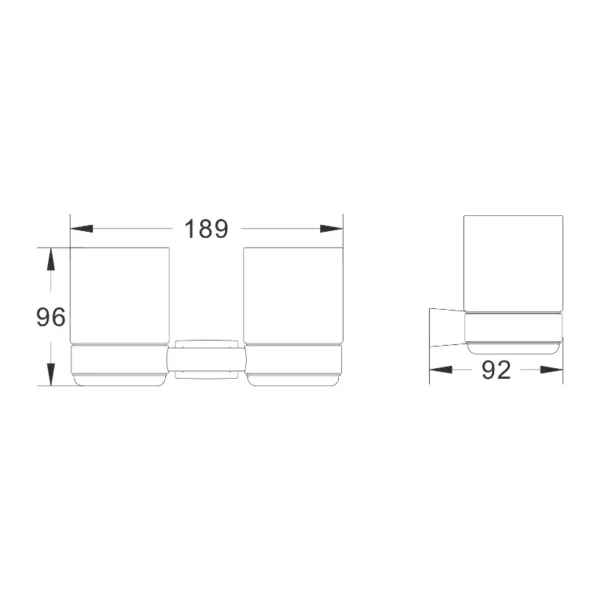 Стакан для зубной щетки и пасты Shevanik SG5722C