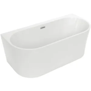 Акриловая ванна Polimat Sola 160x75 пристенная, белый