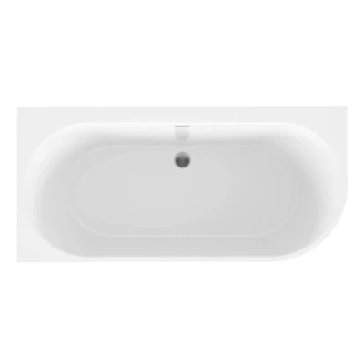 Акриловая ванна Polimat Sola 160x75 L, пристенная угловая левая, белый