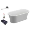 Акриловая ванна Polimat Amona 150x75 отдельностоящая, белый
