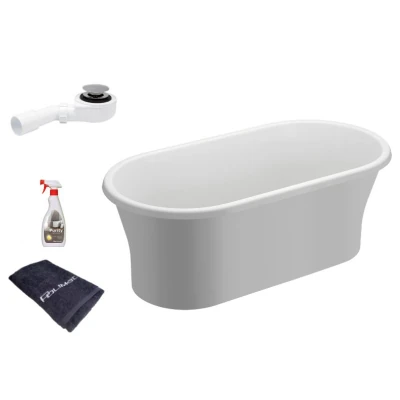 Акриловая ванна Polimat Amona 150x75 отдельностоящая, белый