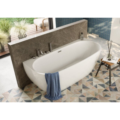 Акриловая ванна Polimat Risa 170x80 пристенная, белый