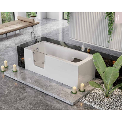 Акриловая ванна Polimat Vovo 170x75 с дверью