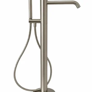 Напольный смеситель для ванны MILLEAU Tissage ML0500BK.BD-GM с монтажным блоком, оружейная сталь