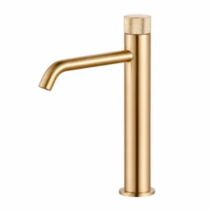 Смеситель для раковины на столешницу MILLEAU Tissage ML0326KLH-BG, Золото браш