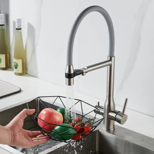 Смеситель для кухни с подключением к фильтру воды Shevanik S378L