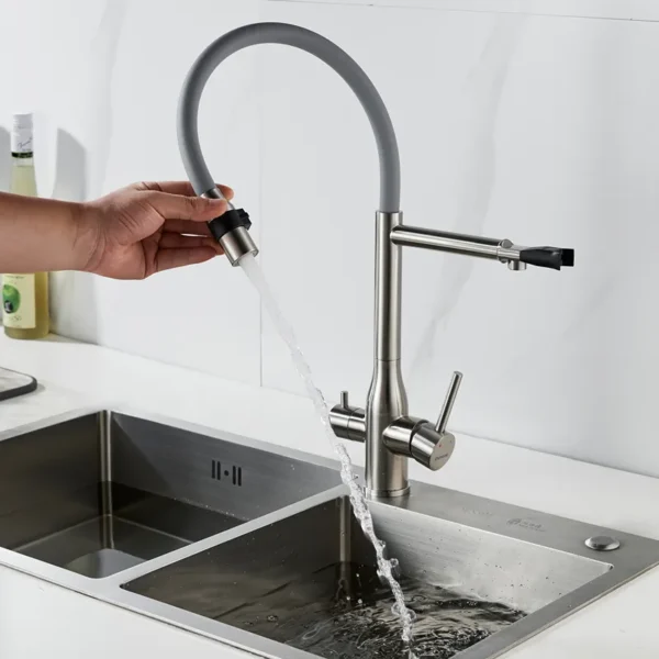 Смеситель для кухни с подключением к фильтру воды Shevanik S378L