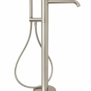 Напольный смеситель для ванны MILLEAU Tissage ML0500BK.BD-BN с монтажным блоком, никель браш