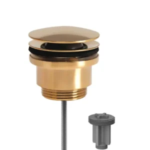 Донный клапан универсальный MILLEAU Tissage ML35011C/C-BG, золото браш