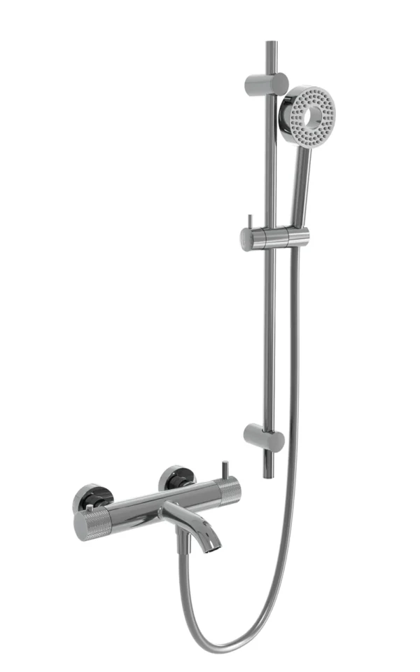 Смеситель для ванны и душа MILLEAU Tissage ML81803M/0705BD-CR c душевым гарнитуром, Хром