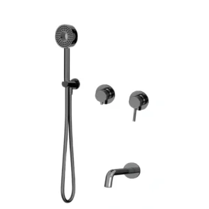 Встраиваемая душевая система для ванны и душа MILLEAU Tissage MSS 520BIM/324Q-GM на 2 потока (комплект с монтажным блоком)