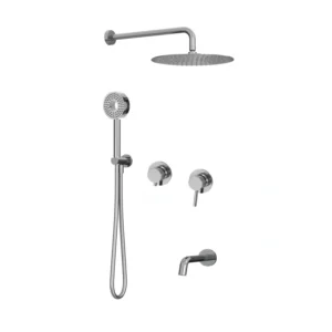 Встраиваемая душевая система для ванны и душа MILLEAU Tissage MSS 530BIM/801Q-CR на 3 потока (комплект с монтажным блоком)