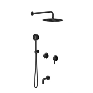 Встраиваемая душевая система для ванны и душа MILLEAU Tissage MSS 530BIM/801Q-GB на 3 потока (комплект с монтажным блоком)